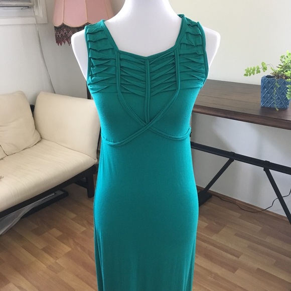 ✨Max Studio Emerald Maxi Jersey Dress✨ - Picture 2 of 8