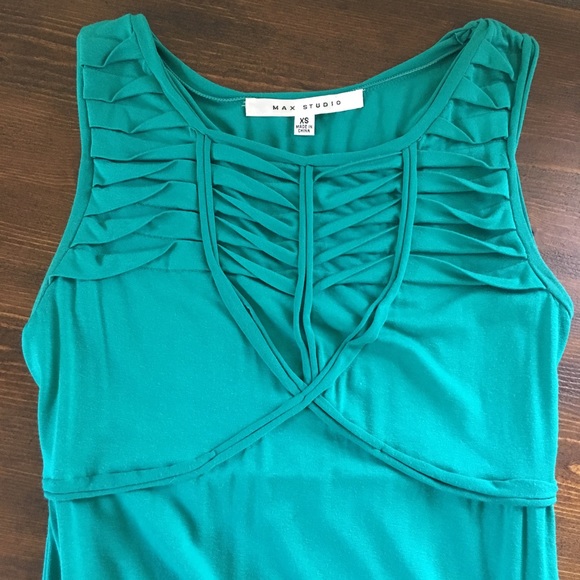 ✨Max Studio Emerald Maxi Jersey Dress✨ - Picture 3 of 8