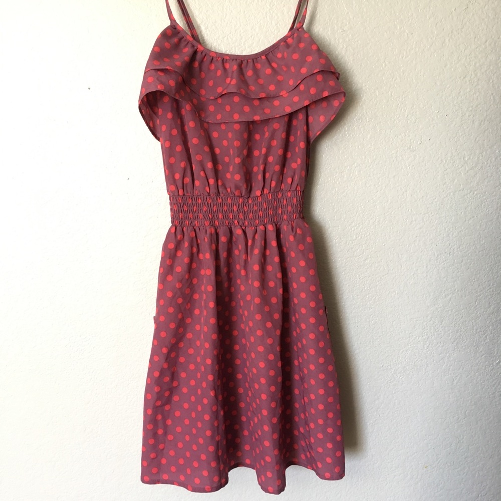 Cute polka dot dress.