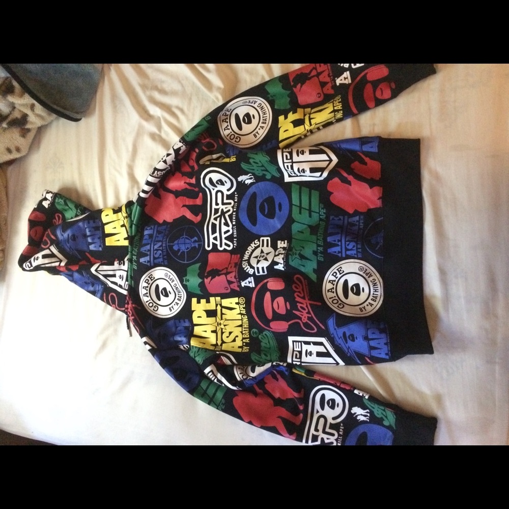 Bape Aape logo hoodie