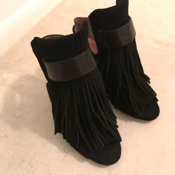 Matiko heeled booties in black suede - Picture 2 of 5