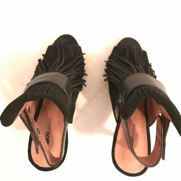 Matiko heeled booties in black suede - Picture 4 of 5