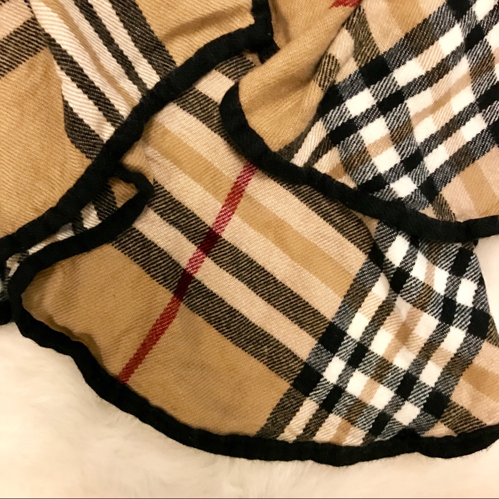 Lord & Taylor Burberry Wool & Cashmere Cape - Picture 3 of 6