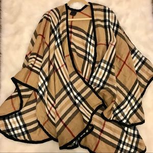 Lord & Taylor Burberry Wool & Cashmere Cape