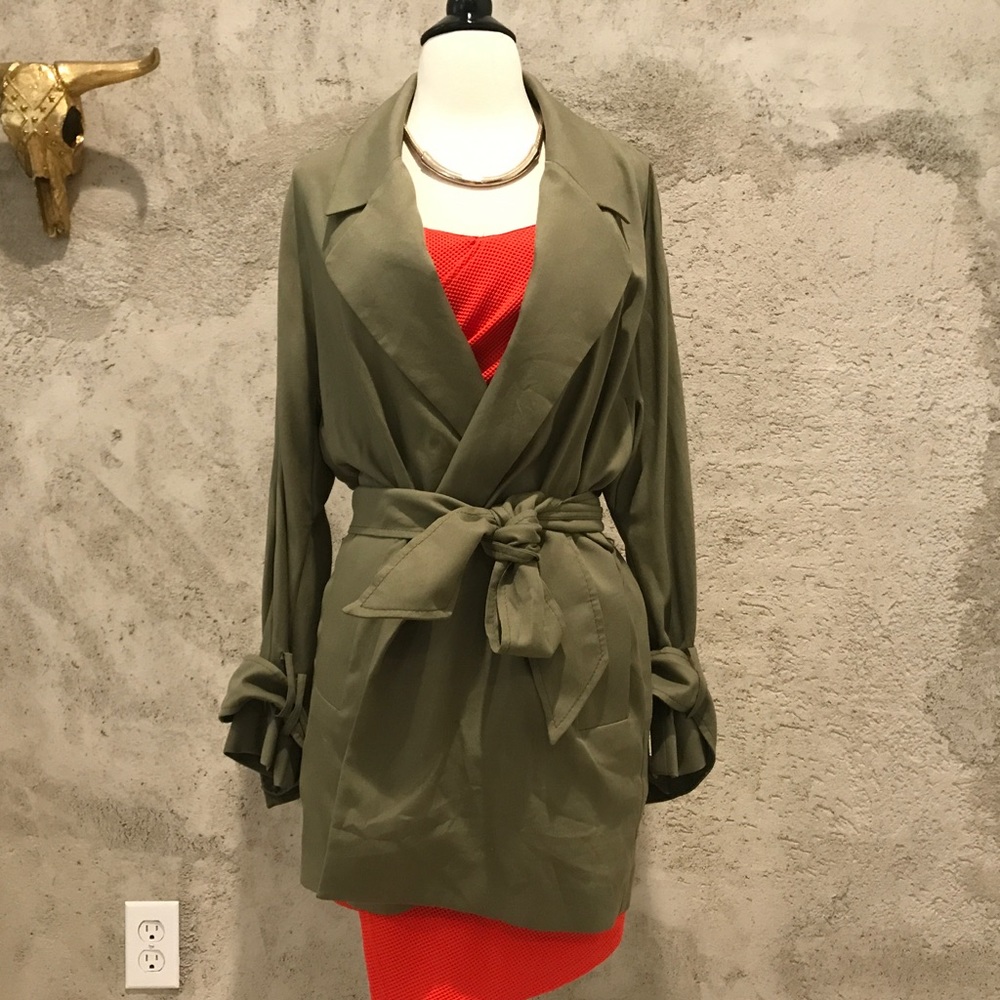 Edited. olive military parka size s