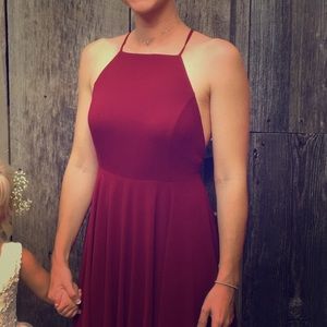 SOLD Wine bridesmaid/event maxi dress