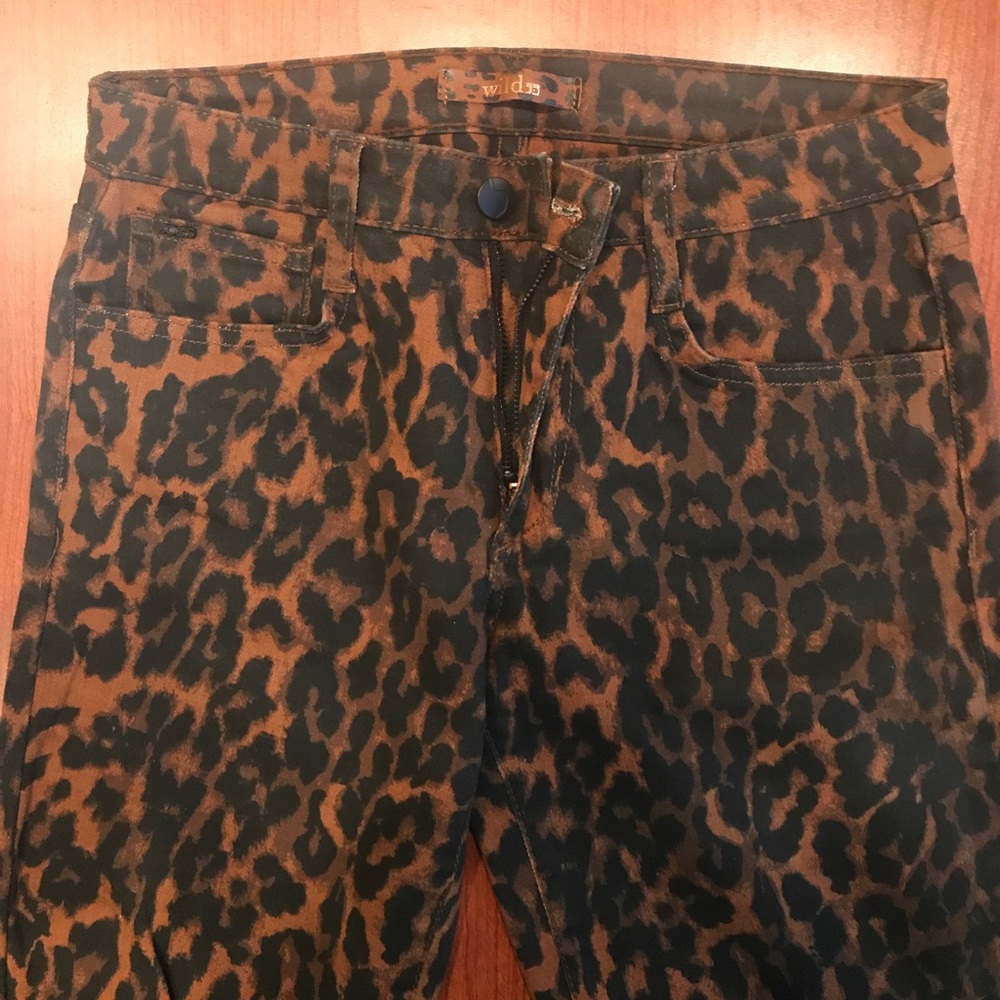 JOE's leopard skinny jeans.