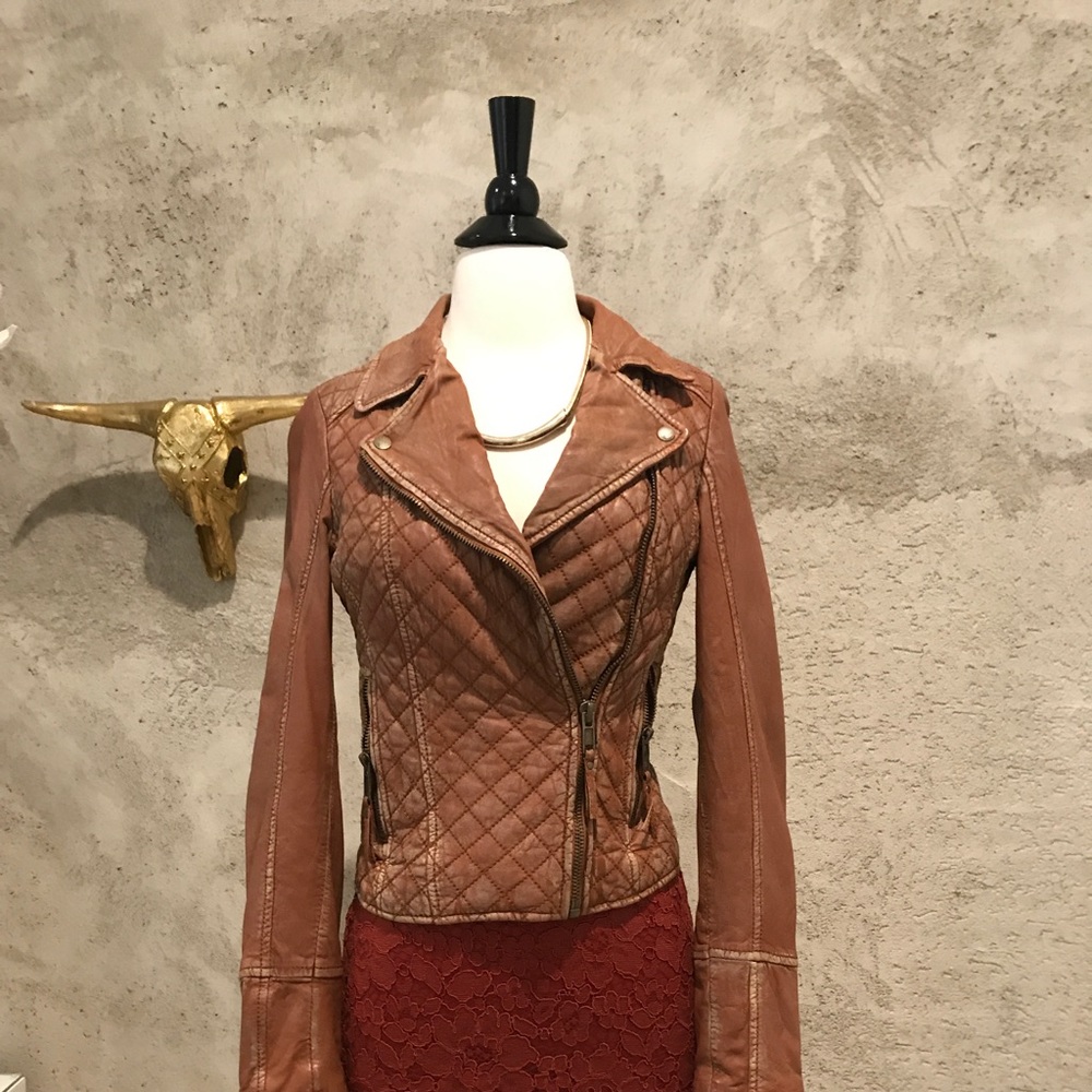 Review leather jacket biker style