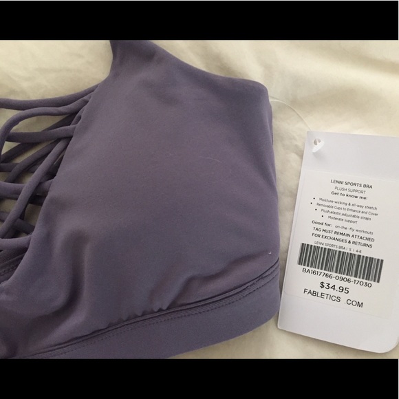 ✨NWT✨ Lavender Fabletics Sports Bra - Picture 2 of 5