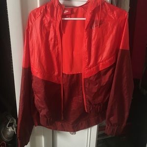 Red Nike Windbreaker