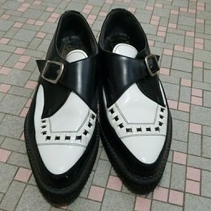 T.U.K. Black and White Creepers
