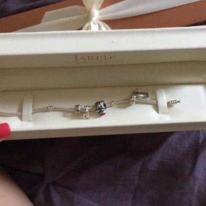Pandora bracelet Santa, champagne, musicnote charm