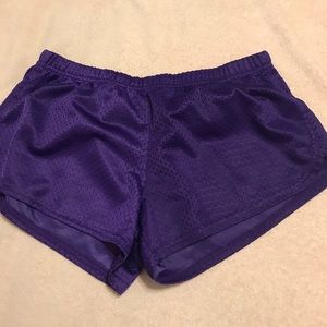 soffe purple running shorts