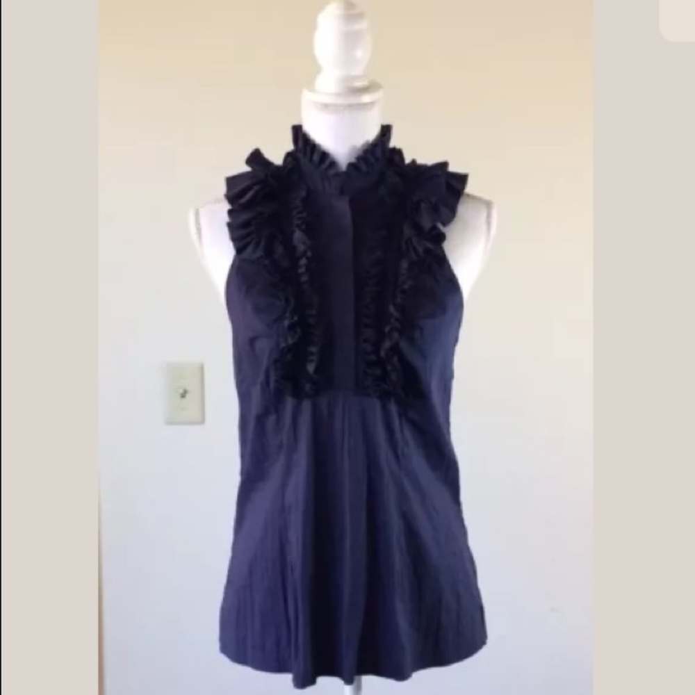 Ruffle Backless Top