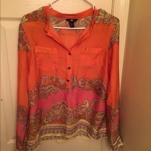 Multicolored H&M Long Sleeve Shirt