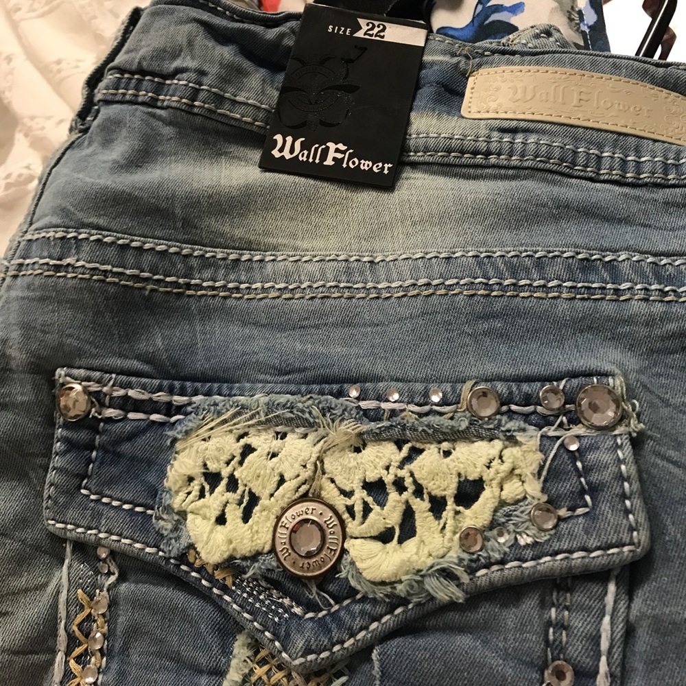 Denim Jewler shorts plus size