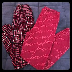 Lularoe leggings, 2 pairs