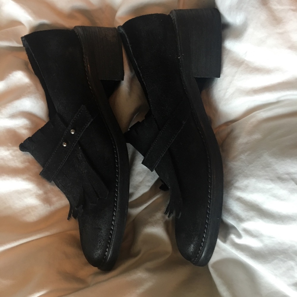 Black free people loafers