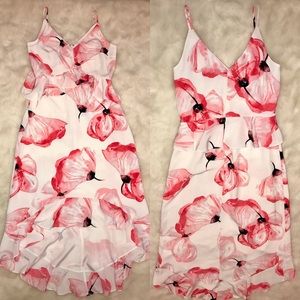 Floral High-Low Dress