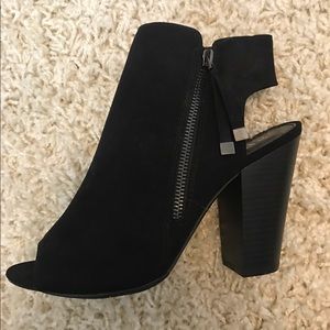 Black block heels