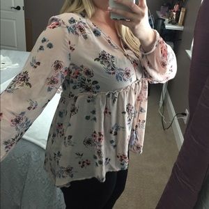 Blush Knox Rose Floral Tunic