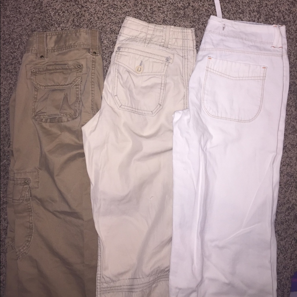 ❌SOLD❌ GAP cargo pants. Cream , light tan & Tan