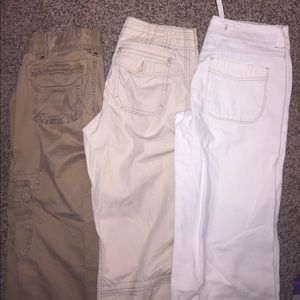❌SOLD❌ GAP cargo pants. Cream , light tan & Tan