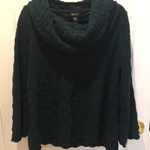 GUC-2x Forest Green Cowl neck Sweater-Alfani