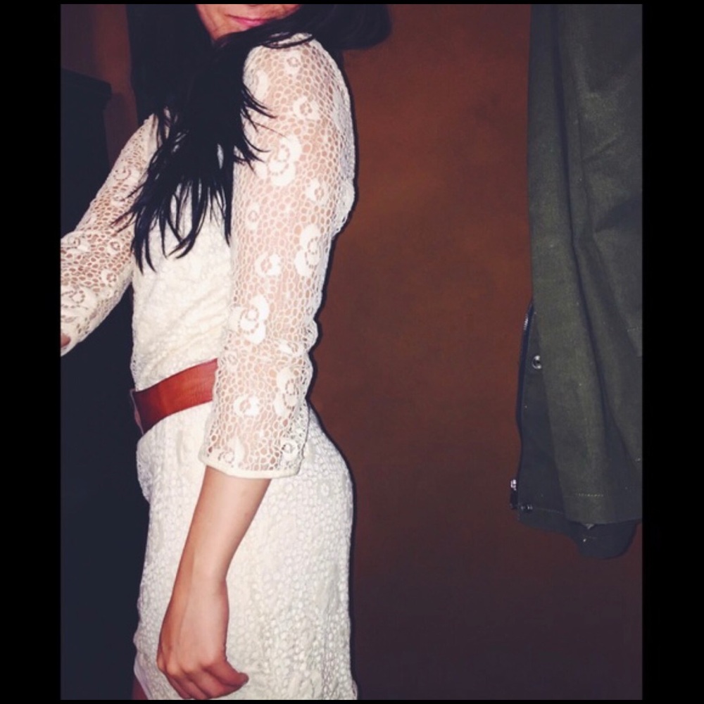 Cream Lace Dress🌿🌸