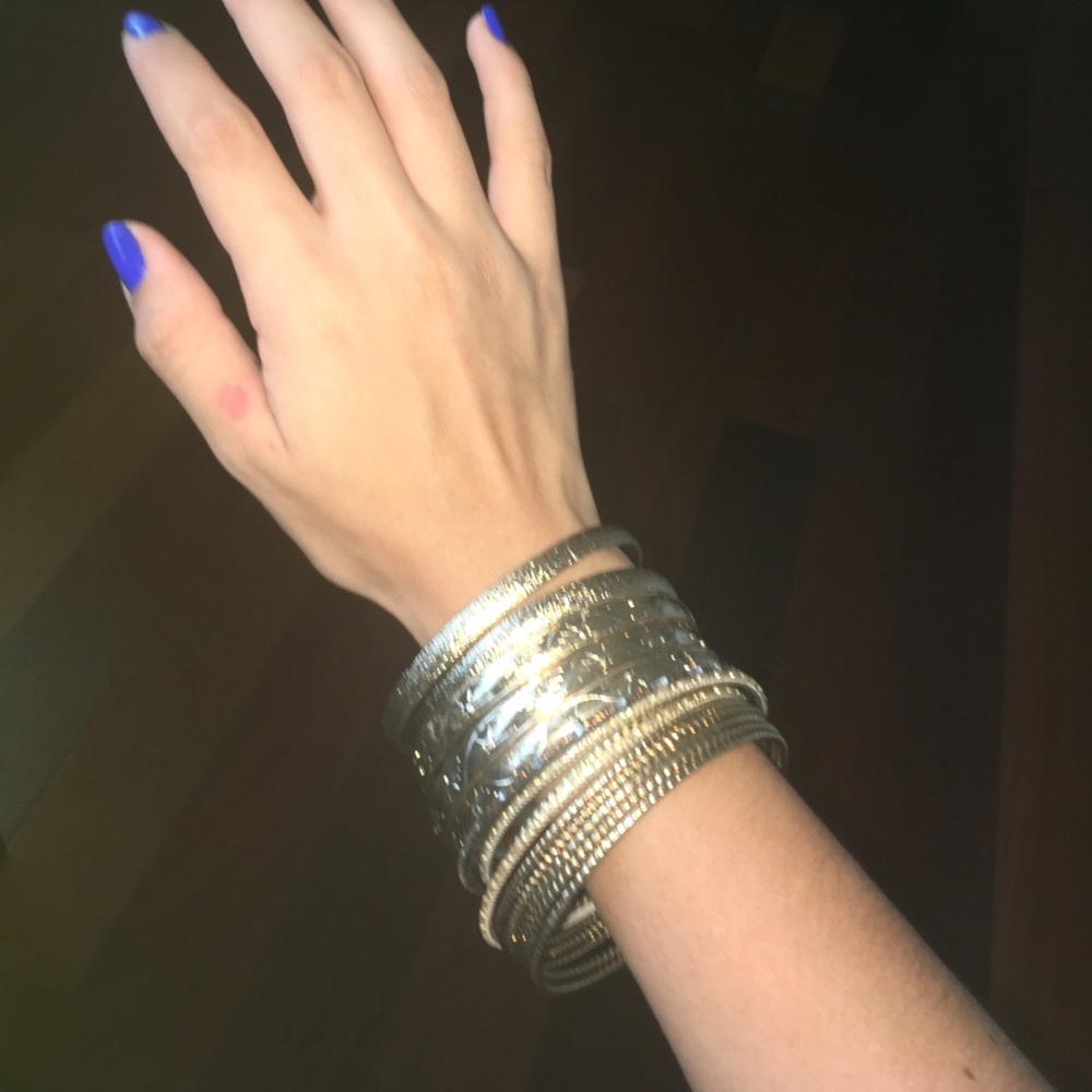 Golden bracelets bundle