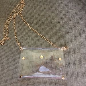 Clear clutch/cross body bag