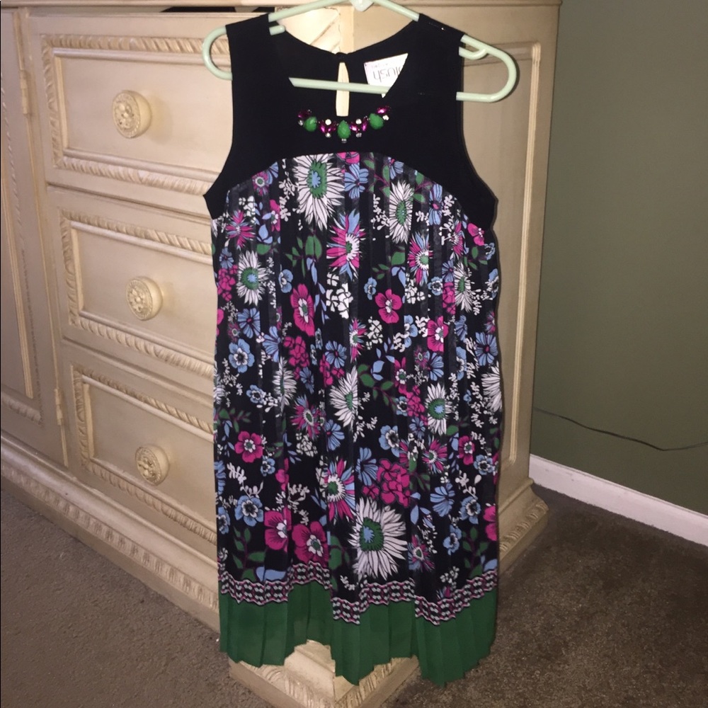 Girls bejeweled dress size 7. Worn once
