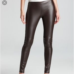 MICHAEL Michael kors faux brown leather leggings