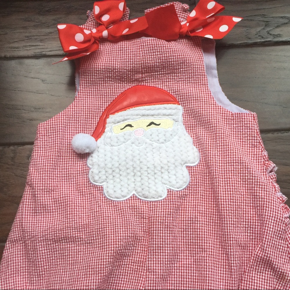 Baby girl santa romper