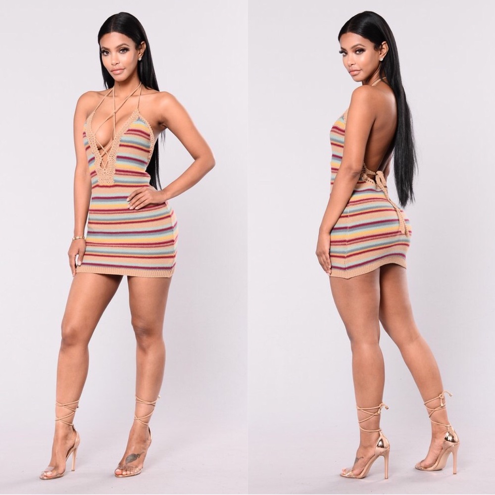 Crotchet Mini Dress