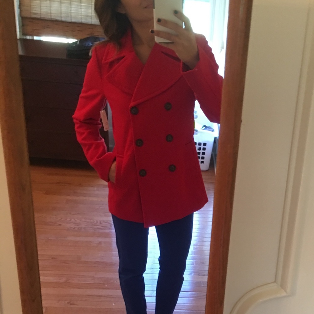 Beautiful Wool Blend Pea Coat!