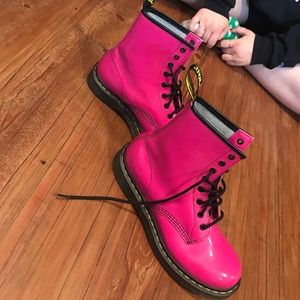 hot pink dr. martens