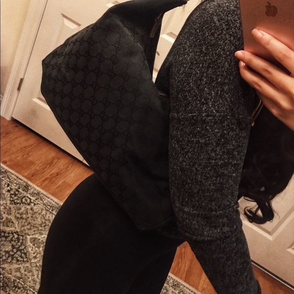 Gucci Handbags - 1 DAY SALE! GUCCI Horsebit Fabric Hobo