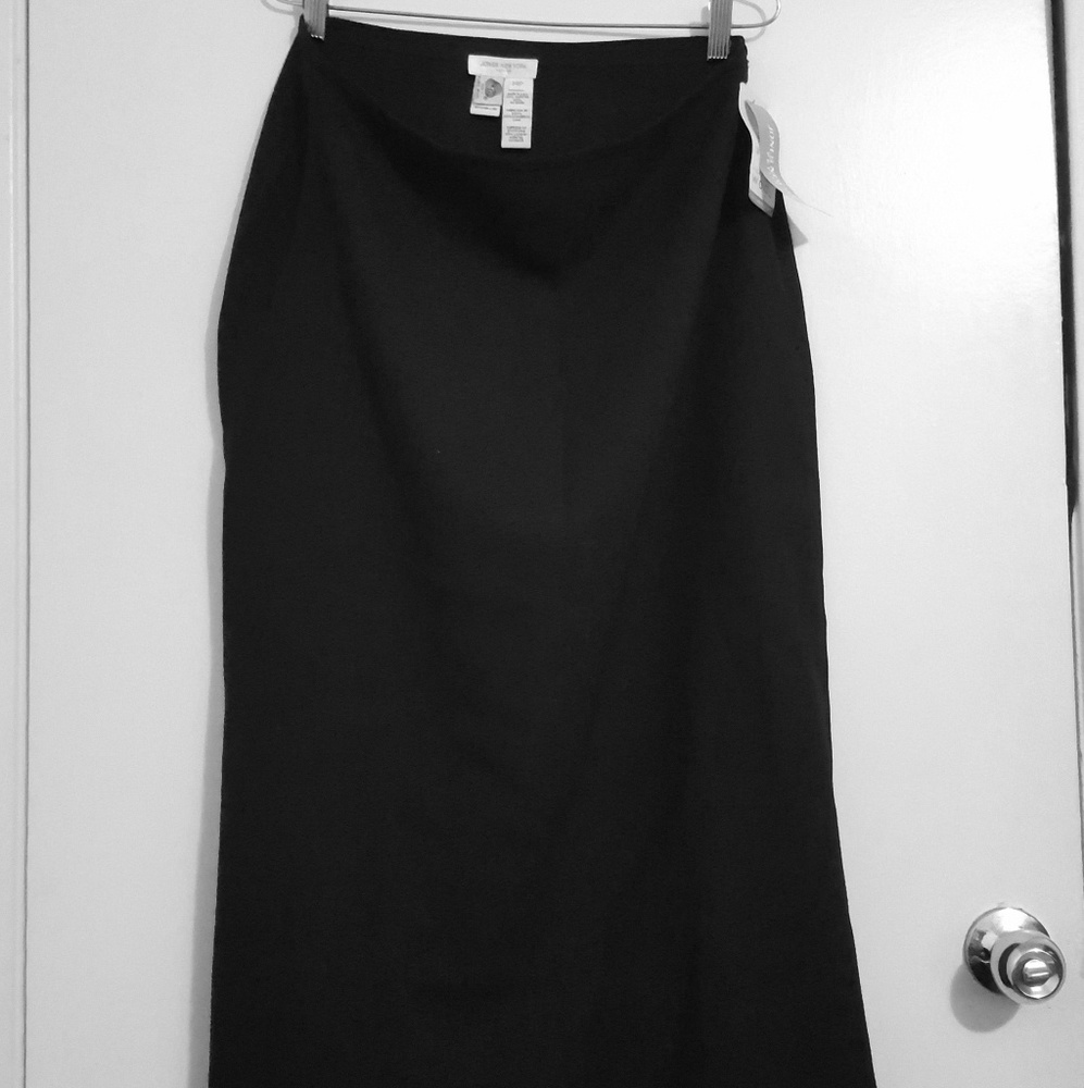 Black formal work skirt
