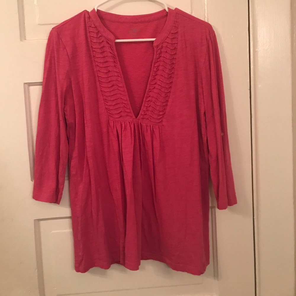 Pink V neck tunic from Loft