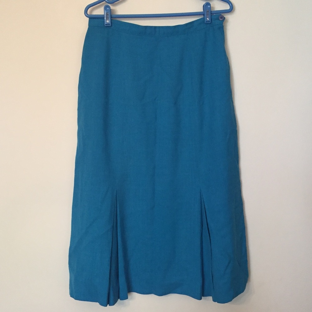 Vintage Godet Pleated Skirt
