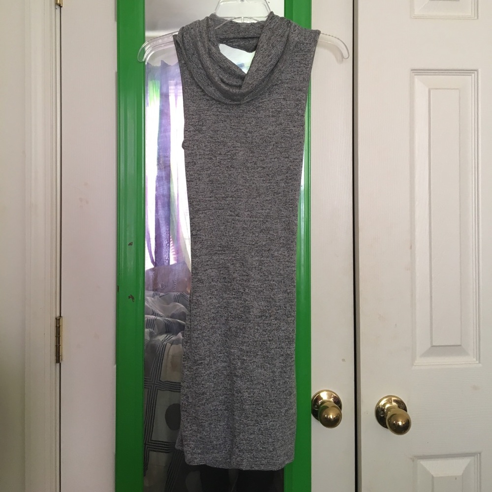 Open Back Sleeveless Sweater Dress
