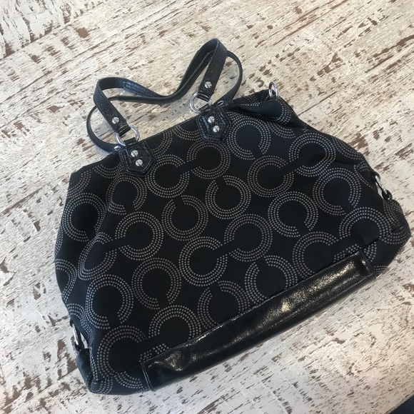 Authentic Coach Madison dotted satchel - Picture 2 of 4