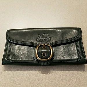 Dark Green Coach Wallet