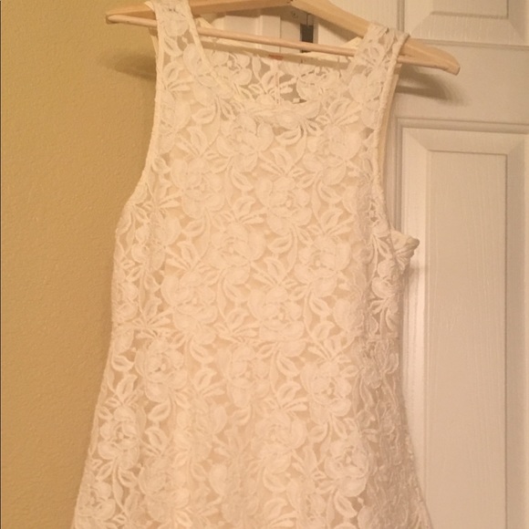 New FREE PEOPLE Embroidery Lace Dress SZ M - Picture 8 of 8