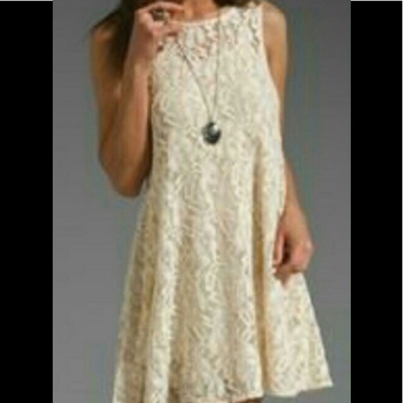 New FREE PEOPLE Embroidery Lace Dress SZ M - Picture 2 of 8