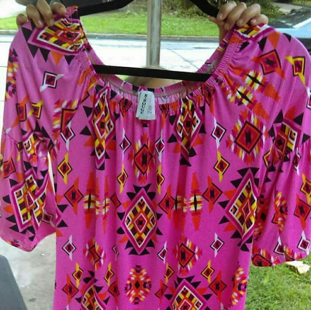 Aztec print dress