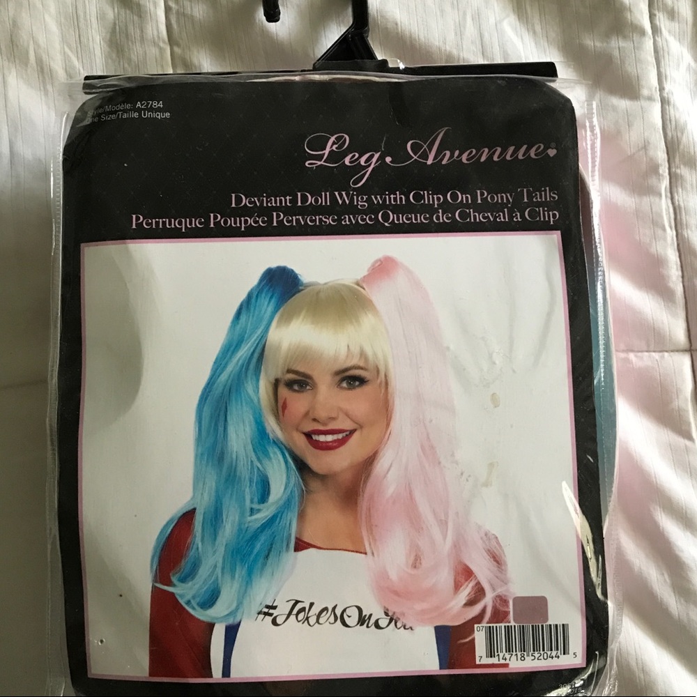 NWT Leg Avenue Harley Quinn wig never worn