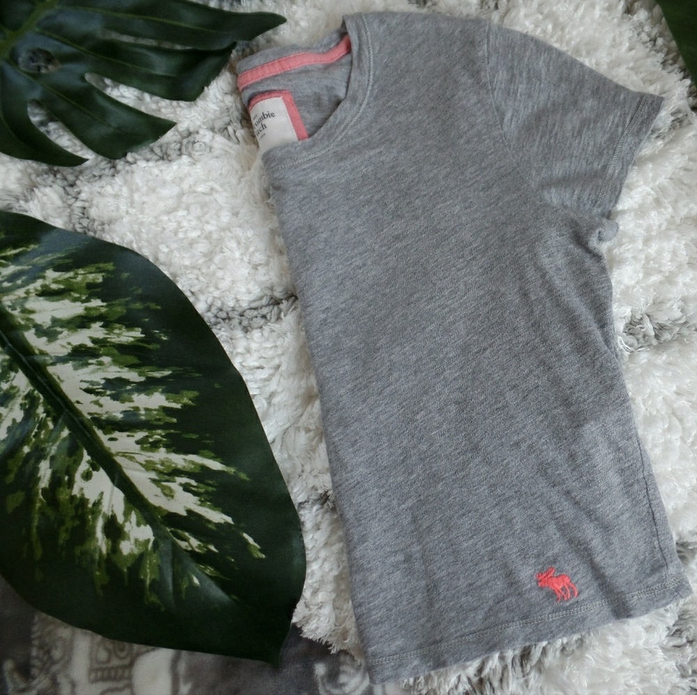 Abercrombie Gray Crop Top Shirt