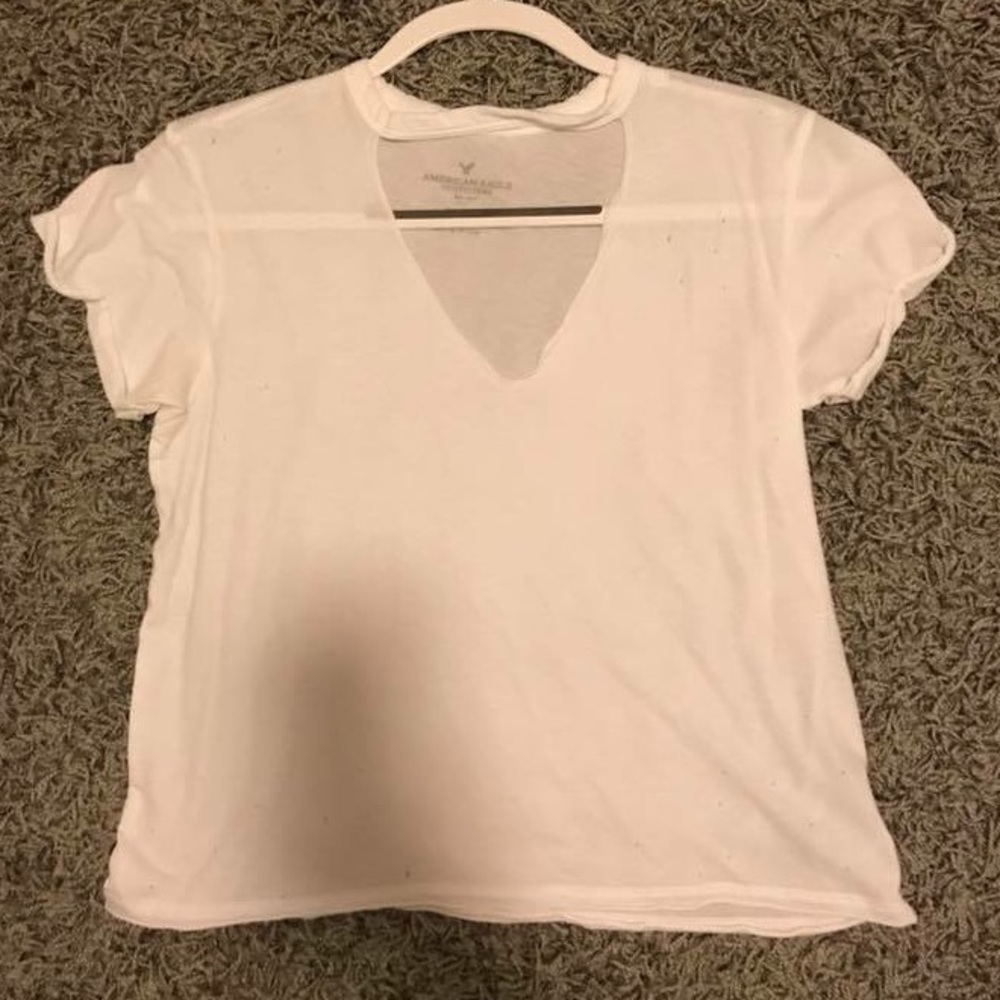Choker neck tee
